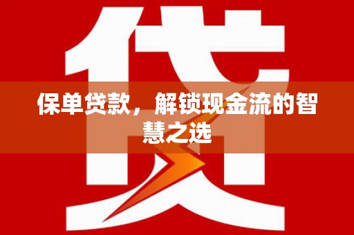 九如保单贷款，解锁现金流的智慧之选