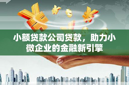 九如小额贷款公司贷款，助力小微企业的金融新引擎
