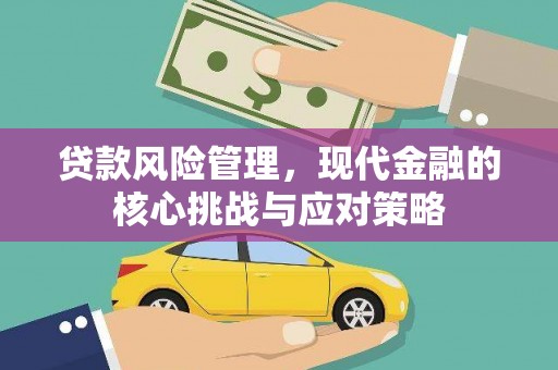 九如贷款风险管理，现代金融的核心挑战与应对策略