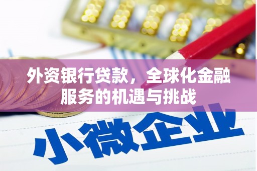 九如外资银行贷款，全球化金融服务的机遇与挑战